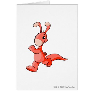 Blumaroo Red Card by neopets