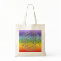 Blume des Lebens / Flower Of Life | silver chakren Tragetasche