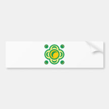 Blumenmuster Quadrat floral pattern square Auto Sticker