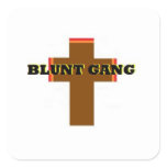 BLUNT GANG CROSS STICKER