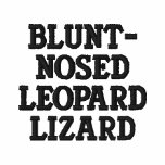 Blunt-Nosed Leopard Lizard Embroidered Hooded Sweatshirt