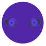 Blurple Very Evil Eyes Round Stickers