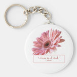"Blush" Daisy Key Chain