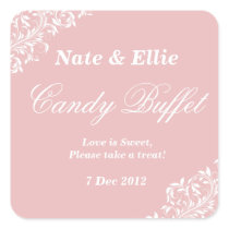 Blush pink candy buffet Sticker