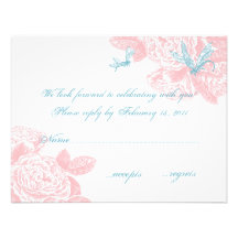 Blush Rose RSVP Invitation