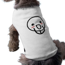 Blushing Comic Face Dog Tee Shirt
