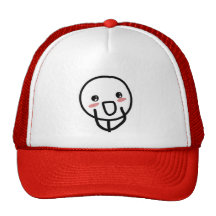 Blushing Comic Face Mesh Hats
