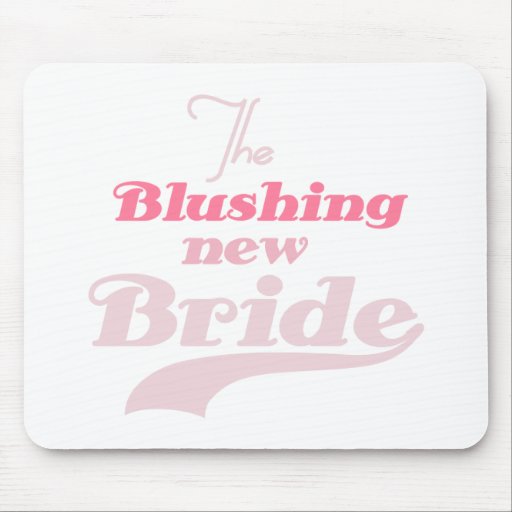 Blushing New Bride Mouse Mat