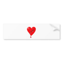 blutendes Herz bleeding heart Autoaufkleber