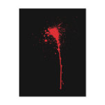 Blutspitzer blood splatter postkarten