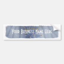 BLYE Blue and Yellow Iris Bumper Sticker