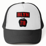 BLYN 718 Inside of Big Apple With Banner, 2 Colour hats