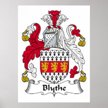 Blythe Family Crest Poster