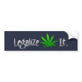 BMP Legalize It (Hemp-Marijuana) v2.0 Bumper Sticker