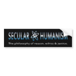 BMP Philosophy of Secular Humanism bumper stickers