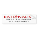 BMP Rationalist, Free Thinker, Humanist bumper stickers