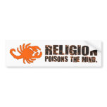BMP Religion Poisons the Mind v1.0 Bumper Stickers