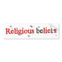 BMP Religous Beliefs (Lies) bumper stickers