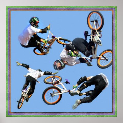 BMX  Art , Copyright Karen J Williams Print by KJWPhotography