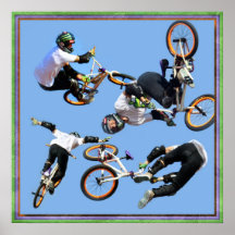 BMX  Art , Copyright Karen J Williams Print
