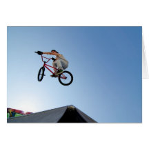 BMX Bike Stunt Table Top Card