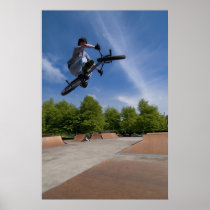 BMX Bike Stunt Table Top Print