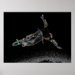 BMX Glow 2,  Copyright Karen J Williams Posters
