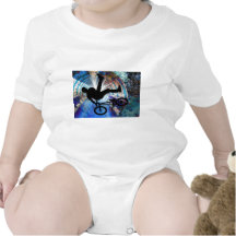 BMX in a Grunge Tunnel Baby Bodysuit