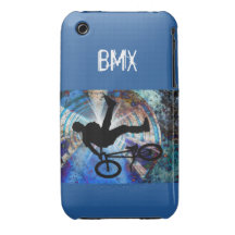 BMX in a Grunge Tunnel iPhone 3 Covers