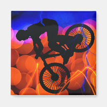 BMX in Light Crystals and Lightning Fridge Magnets