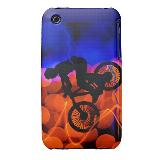 BMX in Light Crystals and Lightning iPhone 3 Case