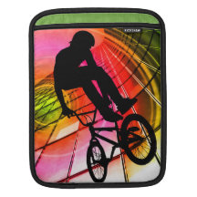 BMX in Lines & Circles Sleeves For iPads