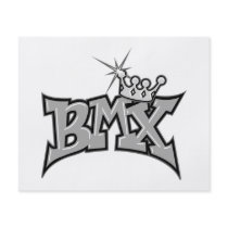 BMX king text design grayscale Personalised Flyer