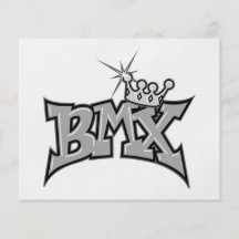 BMX king text design grayscale Personalised Flyer