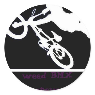 bmx-logo, weed BMX crew Stickers by bmxer3434