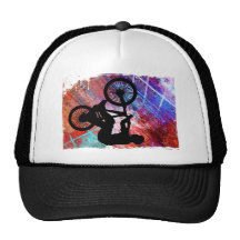 BMX on Rusty Grunge Mesh Hats