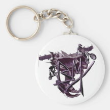 BMX (purple) keychain