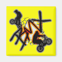 BMX REFRIGERATOR MAGNETS