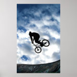 BMX rider at Devonshire Green, Sheffield posters