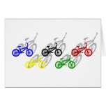 BMX rider bicyle cycling dirt track cyclist Card