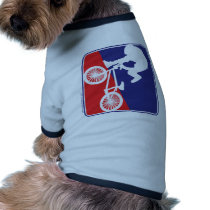 BMX Rider in Red White and Blue pet clothing