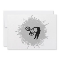 BMX Scribble Style Personalised Invites