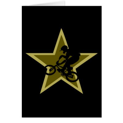 BMX Star Greeting Card by tshirtypoo