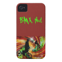 BMXers in Red and Orange Grunge Swirls