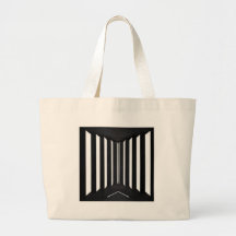 BNW B&W BlackNwhite Light Panels Tote Bag