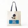 BO Obama YES WE CANine Budget Tote Bag, navy blue