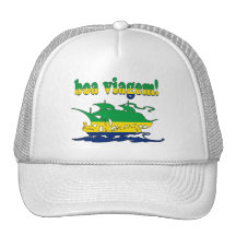 Boa Viagem - Good Trip in Brazilian - Vacations Mesh Hat