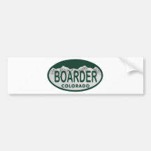 boader license oval bumper sticker