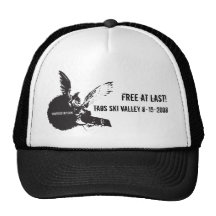 board_angel, youfreedtaos.com, Free At Las... Trucker Hats