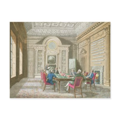 Board Room of The Admiralty, 1808 Post Cards by bridgemanart